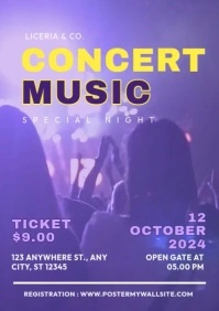 Music Concert  A4 template
