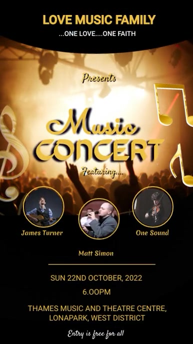music concert ad Template | PosterMyWall
