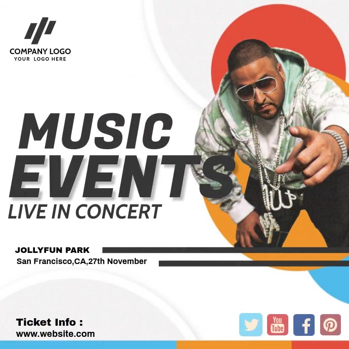 music concert AD TEMPLATE | PosterMyWall