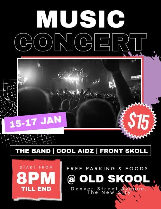 Concert Ad Examples Plantilla de Music Concert Ads | PosterMyWall
