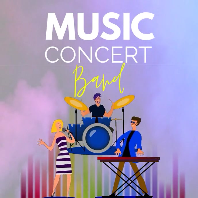 Music Concert Band Album Cover template