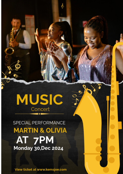 Music concert Template | PosterMyWall