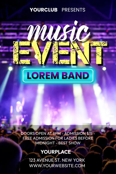 Concert Posyer MUSIC CONCERT Template | PosterMyWall