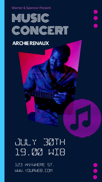 Concert Preview Examples Plantilla de Music Concert | PosterMyWall