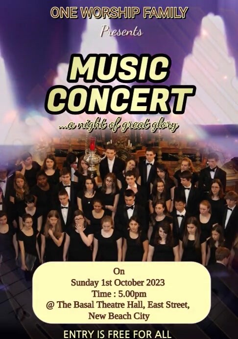Concert Sample Music Concert Templat | PosterMyWall