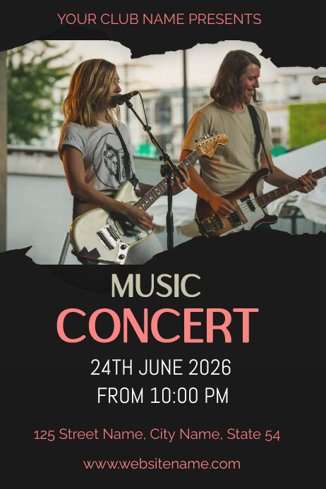 Modèle music concert event poster flyer | PosterMyWall