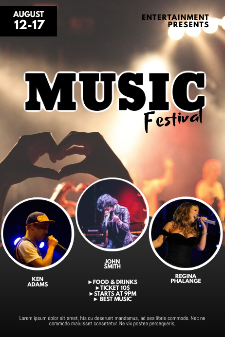 Music Concert Festival Flyer Template Postermywall