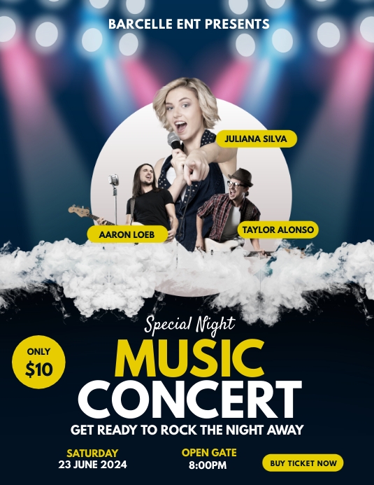 MUSIC CONCERT FLYER Template | PosterMyWall
