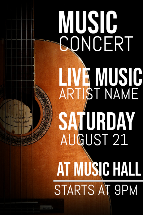 Music Concert Flyer Template Postermywall