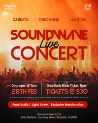 Music concert instagram template