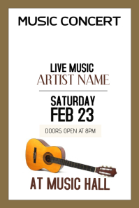 240 customizable design templates for guitar postermywall