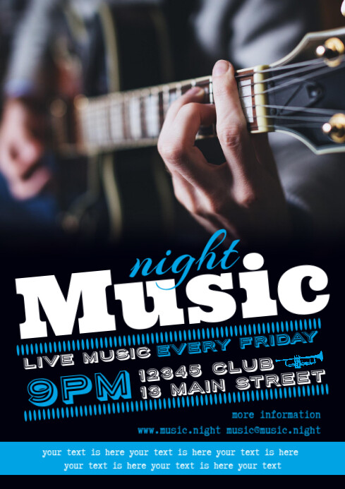 Music Concert Poster Template Postermywall