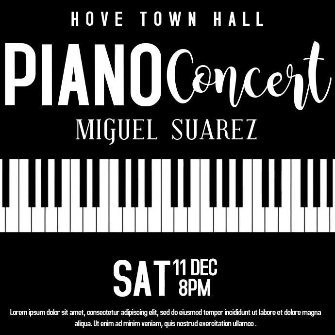 Music Concert Promo Ad Video Template PosterMyWall