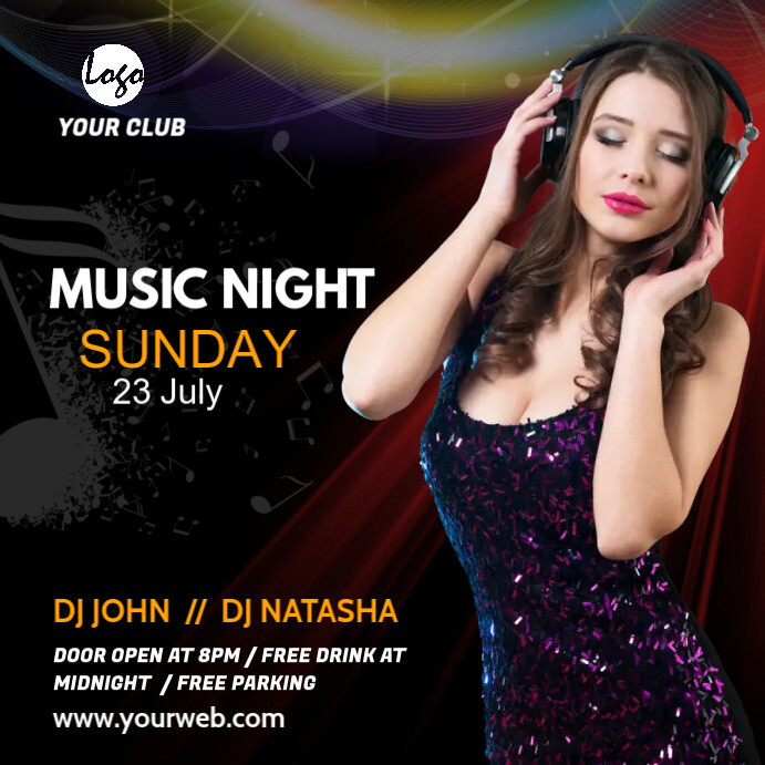 music concert template social media post | PosterMyWall