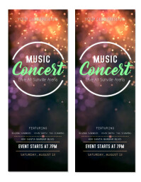 8 700 concert ticket customizable design templates postermywall