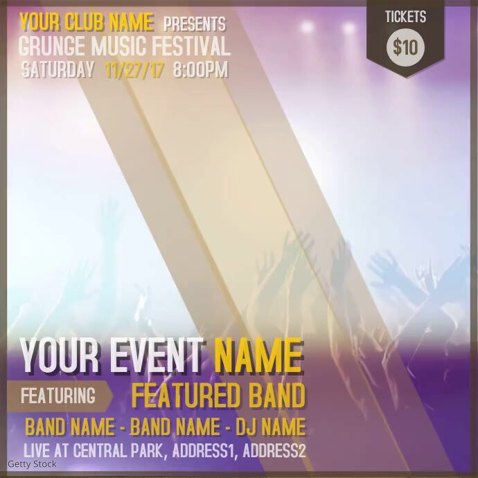 Music Concert Video template PosterMyWall