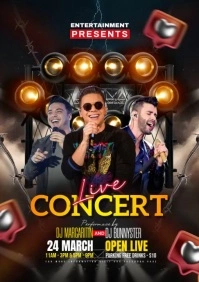 Music concert video template A5