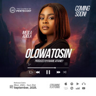 Music Cover Template Design Quadrat (1:1)
