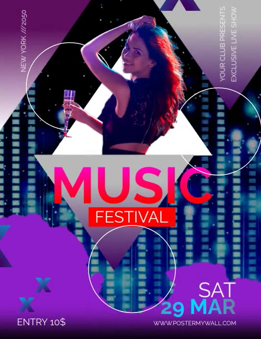 Music Flyer (US Letter) template