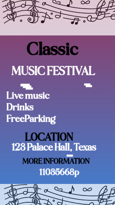 Music Estado de WhatsApp template