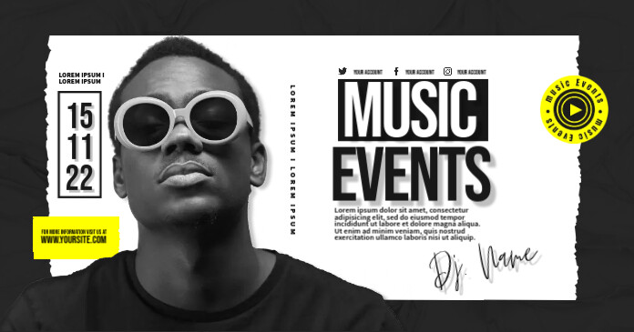 Concert Ad Examples Music Event ADS Template | PosterMyWall