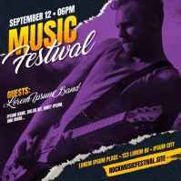 MUSIC EVENT BANNER Instagram Post template