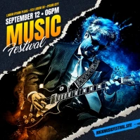 MUSIC EVENT BANNER Publicación de Instagram template