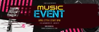Music Event Twitter Banner template