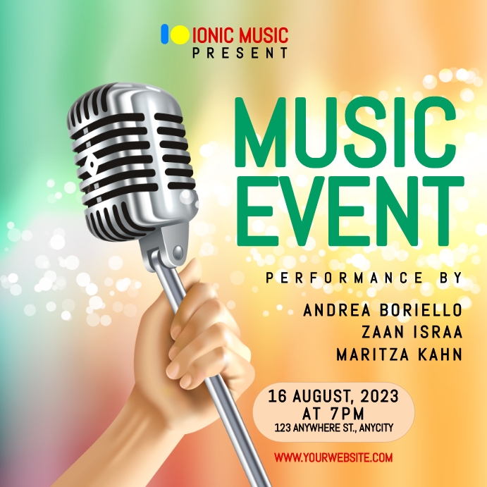 Plantilla de Music Event | PosterMyWall