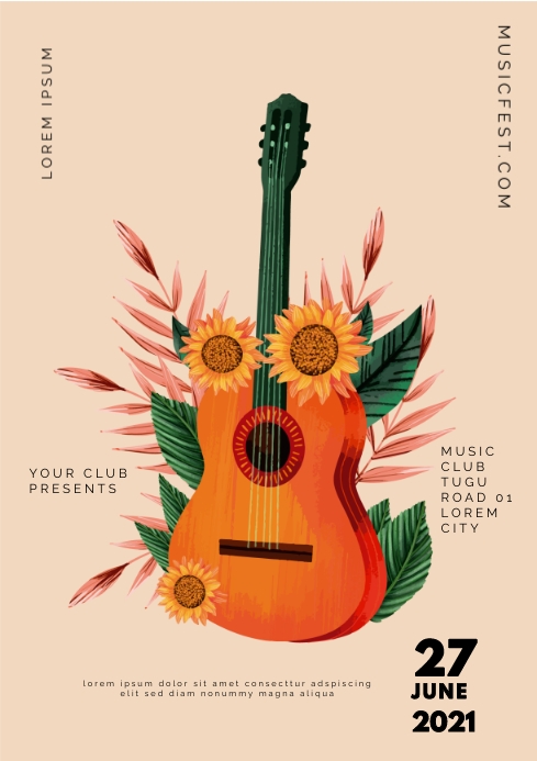 MUSIC EVENT A4 template