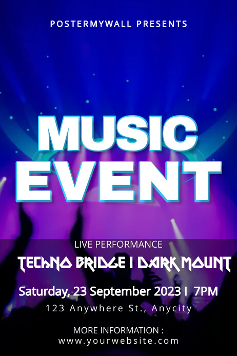 Music Event Poster template