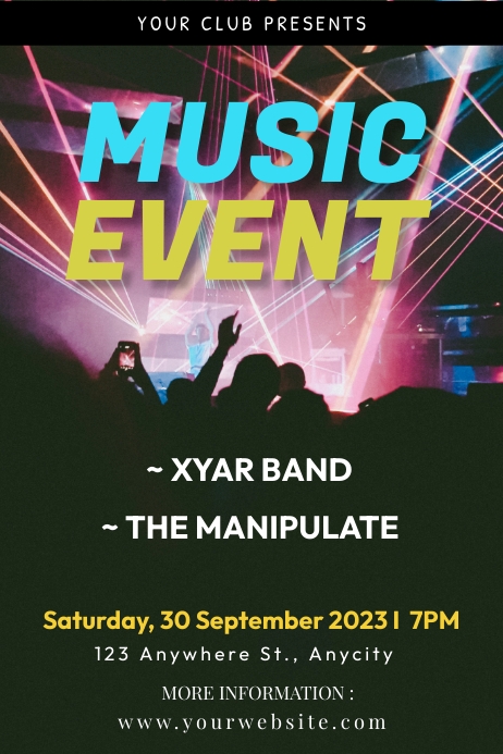 Copy of music event | PosterMyWall