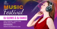 music event facebook cover post template