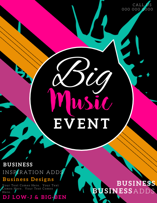 MUSIC EVENT FLYER TEMPLATE PosterMyWall