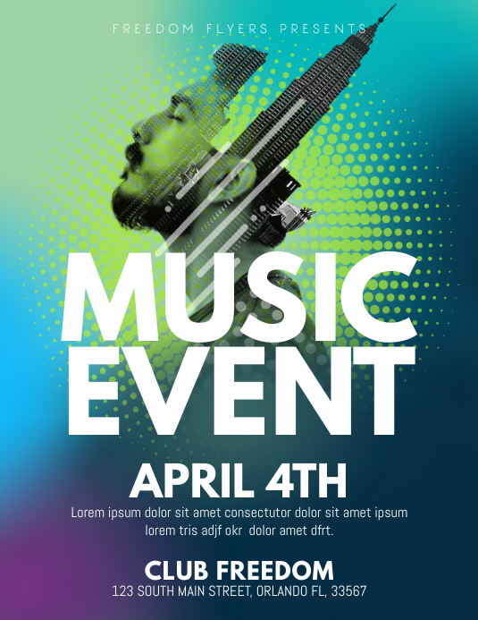 Music Event Flyer Template Design Postermywall