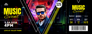 Czarny Music Event Facebook Cover Photo Template