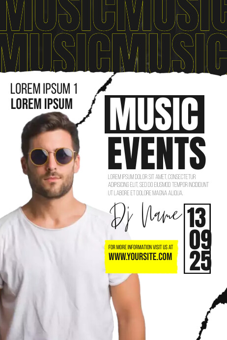 Music Events Ads Template | PosterMyWall
