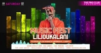Music Fest Banner Video Facebook Shared Image template
