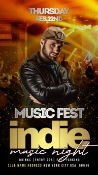 Music Fest Indie Instagram Story template