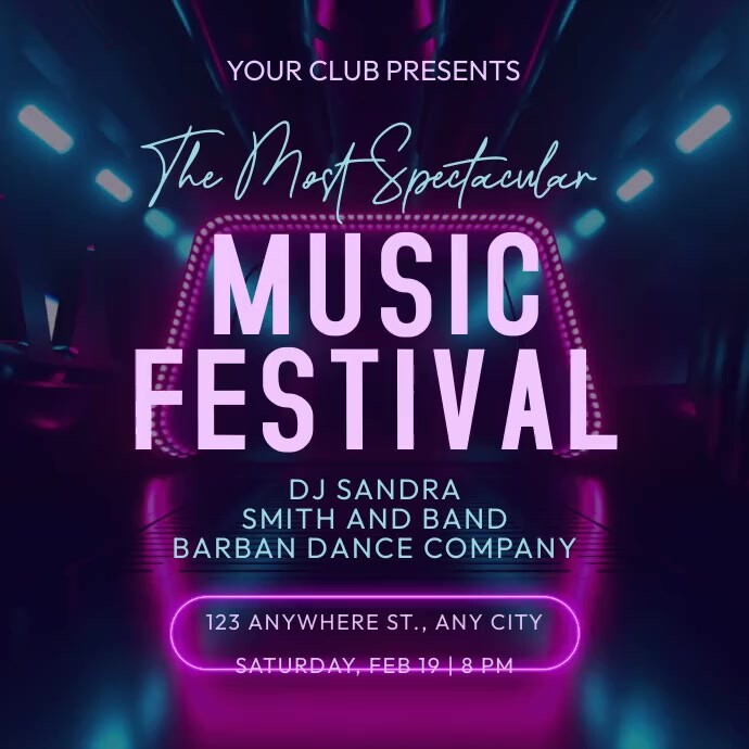 Music Festival Ads Template | PosterMyWall