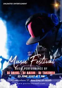 Music Festival A3 template