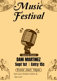Music festival A2 template