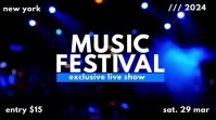 music festival Affichage numérique (16:9) template