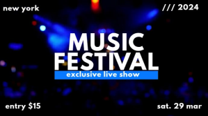music festival Digitalt display (16:9) template
