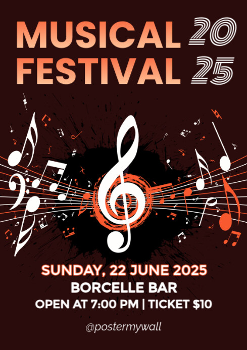 Music Festival Template | PosterMyWall
