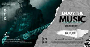 Music Festival Facebook Shared Image template