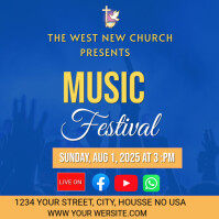 music festival flyer template (2) Instagram Post