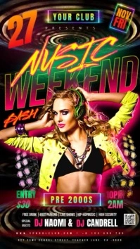 Music Festival Party Event Design Template