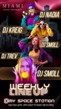 Music Festival Poster Instagram Story template