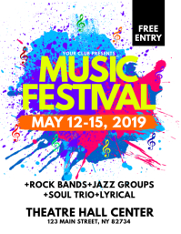 Design A Free Music Festival Poster Online Postermywall